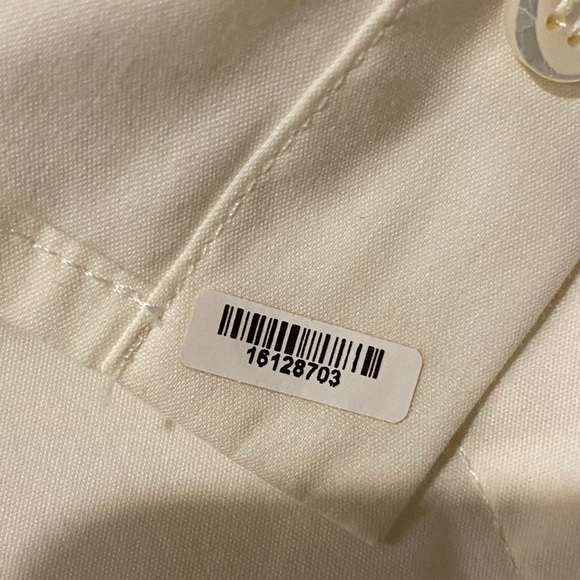 Brunello Cucinelli Off White 96% Silk Button Down Large - Picture 8 of 9